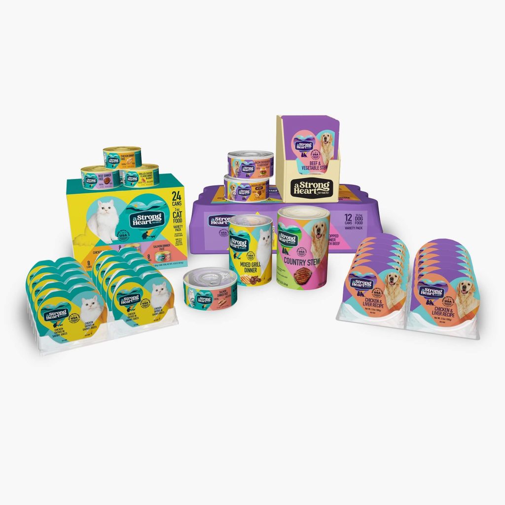A Strong Heart Pet Food Branding