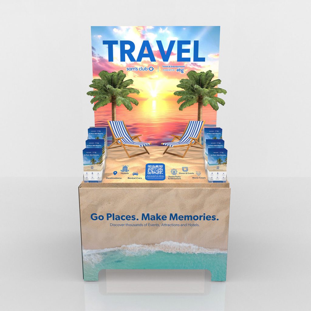 Sam’s Club Travel & Entertainment Pallet Display
