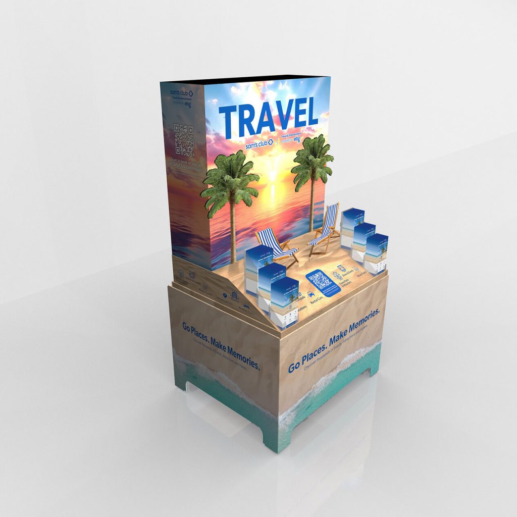 Sam’s Club Travel & Entertainment Pallet Display
