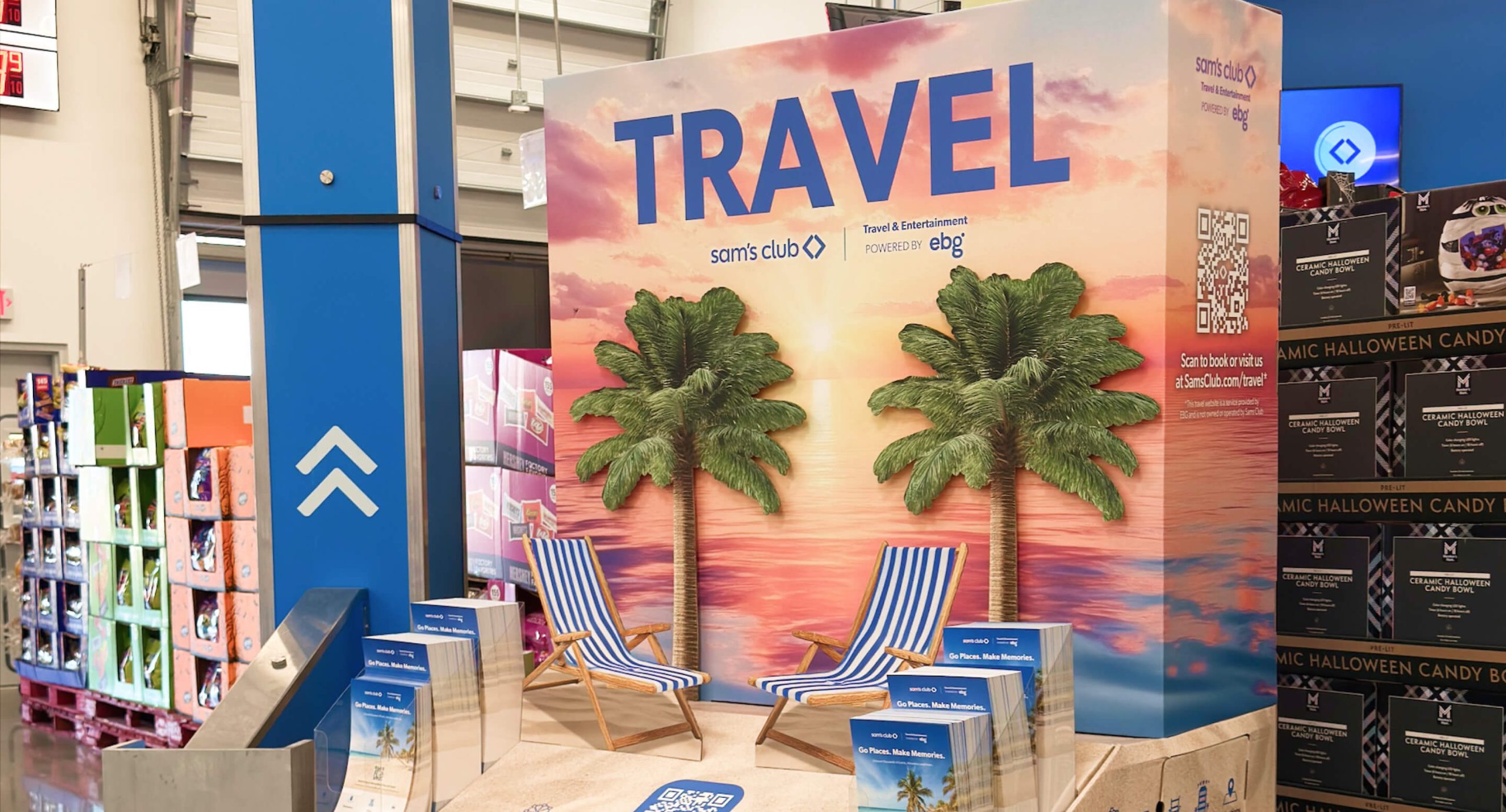 Sam’s Club Travel & Entertainment Pallet Display